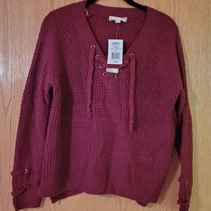 Wine colored Sweater